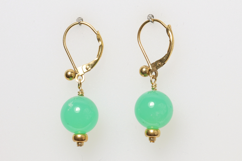 Chrysoprase/gf Earrings