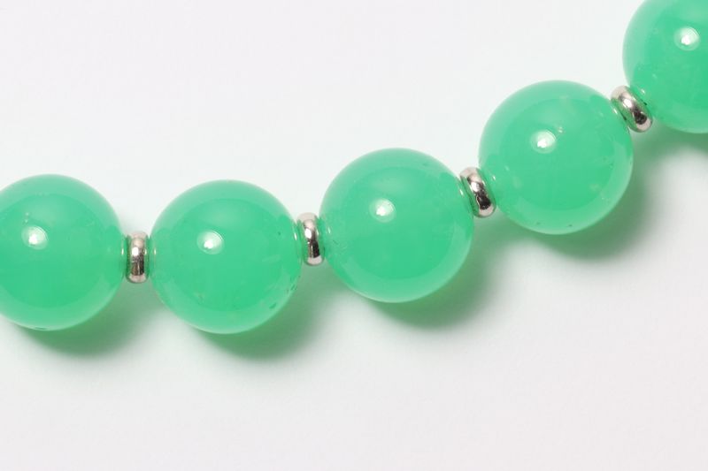 Chrysoprase/14KW Necklaces