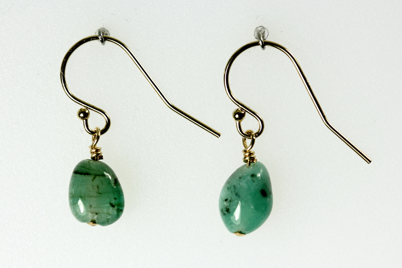 Emerald/gf earrings