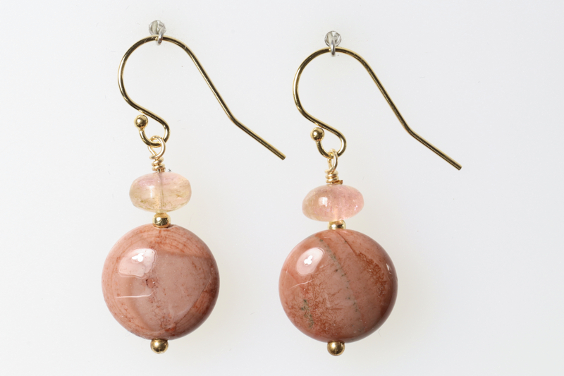 Jasper & Rhyolite/gf Earrings