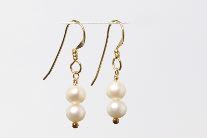 Pearl/gf earrings