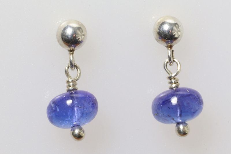 Tanzanite/ss earrings