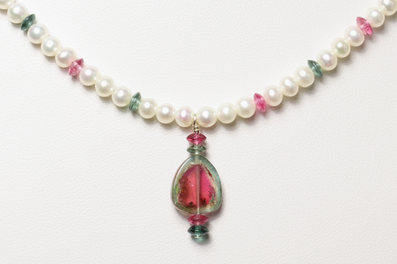 Tourmaline/ss Necklaces