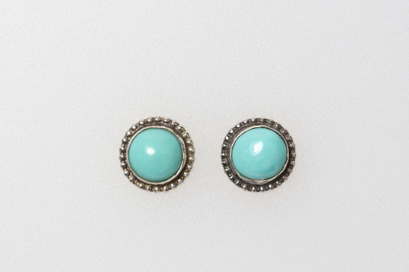 Turquoise/ss Ear Studs